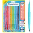PAPERMATE FLAIR DUAL schrijffilmpje - dubbele punt - medium 0,7 mm en penseel - assorti kleuren - set van 8