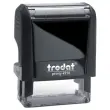 Zwarte stempel PRINTY 4910 zwarte inkt- 2 regels