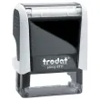 Witte stempel PRINTY 4911 zwarte inkt-4 regels