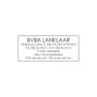 Witte stempel PRINTY 4914 zwarte inkt - 6 regels