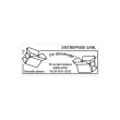 Witte stempel PRINTY 4915 zwarte inkt-7 regels
