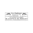 Witte stempel PRINTY 4915 zwarte inkt-7 regels