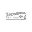 Blauwe stempel PRINTY 4915 zwarte inkt- 7 regels 