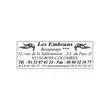 Blauwe stempel PRINTY 4915 zwarte inkt- 7 regels 