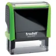 Personaliseerbare stempel Printy 4913 - Groene behuizing - Zwarte inkt - 58 x 22 mm - TRODAT