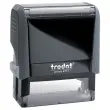 Grijze stempel PRINTY 4913 zwarte inkt- 6 regels 