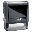 Grijze stempel PRINTY 4914 zwarte inkt- 6 regels