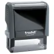 Gepersonaliseerde stempel Printy 4915 - Grijze behuizing - Zwarte inkt - 70x 25 mm - TRODAT