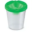 Antikleefpot met hersluitbaar deksel en penseelhouder Wonday - assorti kleuren - set van 3