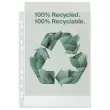 100 Geperforeerde hoezen - polypropyleen gerecycleerd 7/100e - ESSELTE