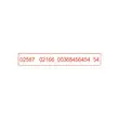 Persona stempel Printy 4916 rood - 70 x 10 mm - maxi 2 lijnen 