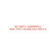 Persona stempel Printy 4916 rood - 70 x 10 mm - maxi 2 lijnen 