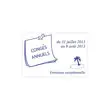Persona stempel Printy 4927 blauw - 60x 40 mm - maxi 10 lijnen