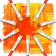 Platte kwast nr. 10 - OZ - van zijde - acryl- en olieverf