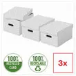 3 Opbergdozen Home - Maat M - Wit - ESSELTE