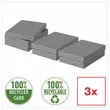 3 Opbergdozen Home - Maat M laag - Grijs - ESSELTE