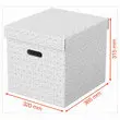 3 Opbergdozen Home - Cube-formaat - Wit - ESSELTE