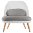 Fauteuil COCOON Wit / Grijs Geassembleerd