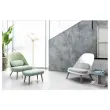 Fauteuil COCOON Wit / Grijs Geassembleerd