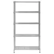 Multifunctionele rek 5 niveaus L90 x H200 cm 