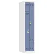 Vestiaire ruimtebesparende L-deur 1 kolom -2 gebruikers- Blauw 