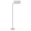 LED staanlamp 25W staal/ABS - omkeerbare en draaibare kop - Wit/chroom 