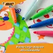 BIC VISACOLOR XL kleurstift met brede punt, uitwasbare inkt, assorti kleuren - set van 144
