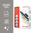 100 Hoezen voor warm plastificeren - 6,5 x 9,5 cm - 2 x 125 µ - FELLOWES