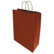200 Tas met gedraaide handvatten middelgroot formaat: 22 x 33 x 10 cm - rood