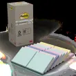 016 Gerecycleerde herpositioneerbare memoblaadjes - 76x76 mm - Diverse kleuren - POST-IT