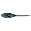 Klassieke briefopener met ergonomische handgreep in zwart plastic, 17 cm 