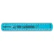 Dubbele bureauregel van flexibel en duurzaam plastic - 20 cm