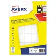 10 A4-vellen, oftewel 650 witte etiketten met vierkante hoeken van 38x21,2 mm