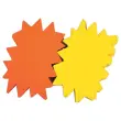 25 Etiketten karton uitgeklapt geel/oranje 160 x 240mm - Doos van 25