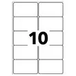 100 planken van 10 laserlabels AVERY 99,1x57 mm, oftewel 1000 etiketten/doos