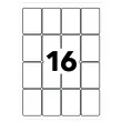 Etui van 256 zelfklevende etiketten 35x49 mm