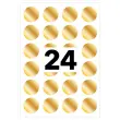 Zakje van 120 gouden zelfklevende tabletten diameter 15 mm 