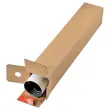 10  Vierkante kartonnen buizen 43 x 10,8 x 10,8 cm 