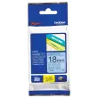 Lint voor labelprinter BROTHER TZE 541 18mm blauw met zwarte afdruk 