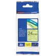 Ruban voor labelprinter BROTHER TZE C51 24mm fluogeel met zwarte print