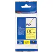 Flexibele gelamineerde tape TZe-FX641 breedte 18mm met zwarte afdruk 