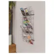 Wanddisplay van metalen draad met 21 compartimenten 
