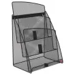 Tafeldisplay metaal MESH 1/3 A4