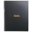 Schrift kartonnen kaft - 160 pagina's A4+gelijnd - Zwart - RHODIA