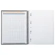 Schrift kartonnen kaft - 160 pagina's A4+gelijnd - Zwart - RHODIA