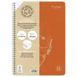 Gerecycled A4 gelinieerde spiraalnotitieboek.