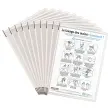 10 10 draaihoezen Inox STERIFOLD antimicrobiëel - Wit