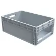 Grijze 45L bak met brede opening