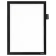 Zwarte A4 magnetische lijst DURAFRAME NOTE
