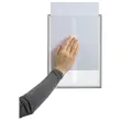 5 Vitrostatique A4 displayhoezen. Grijs.